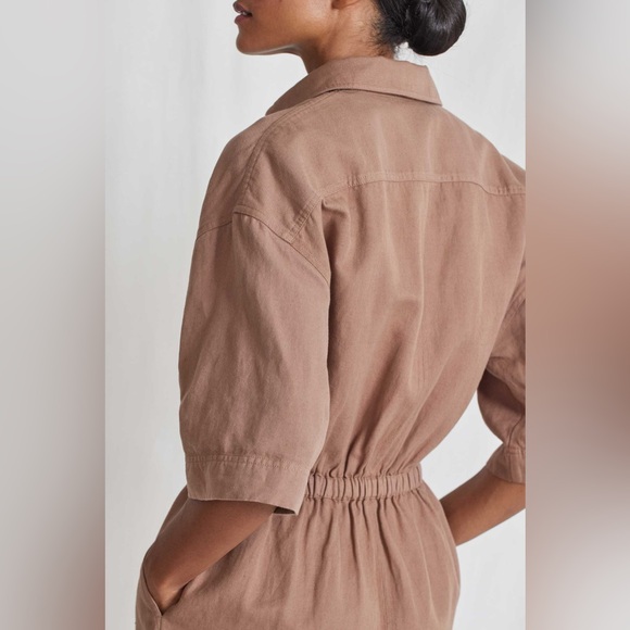 Apiece Apart Palmera Mini Dress in Deep Khaki NEW WITH TAGS - Picture 7 of 8